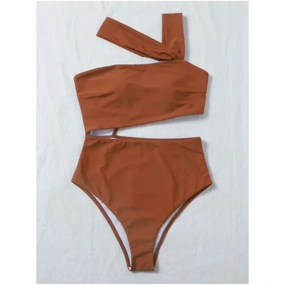 Cut out high waisted strappy monokini One Piece Swim - Picture 4 of 10